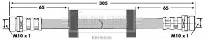 BORG & BECK Тормозной шланг BBH6666